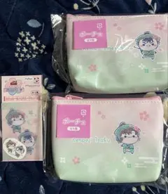 フリューくじ 忍たま乱太郎 桜もちぴこの段 善法寺伊作 食満留三郎 六は ポーチ