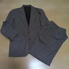 ★LUIGIBOTTO　ウール100% スーツ　メンズ　ツイードベージュ MIX