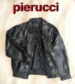 PIERUCCI パッチワーク ラムレザージャケット メンズ JPN L