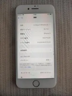Apple iPhone 8 シルバー　64GB本体