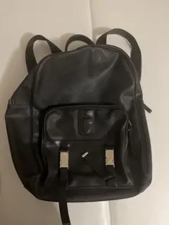 Neil Barrett レザー ブラック バックパックのサムネイル