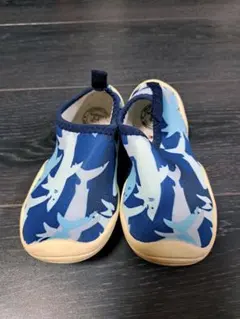 ウォーターシューズ 18.0cm マリンシューズ 水陸両用 キッズ 鮫　サメ