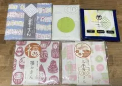 ふきん5点セット計6枚/中川政七商店×3、白雪ふきん×1、京都くろちく×1