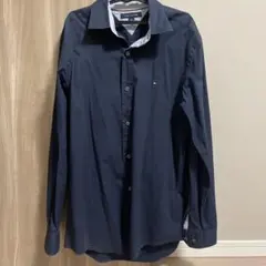 TOMMY HILFIGER ネイビー 長袖シャツ M