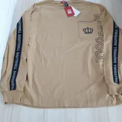 BABYDOLL ベージュ 長袖Tシャツ ポケット付き