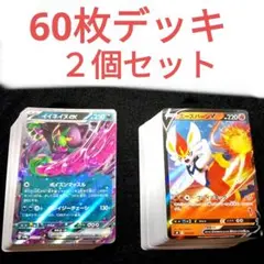 ポケモンカード⑮ 60枚構築デッキ 2個セット 草タイプ×ノーマル
