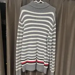 ボ*ゼ様 古着 TOMMY HILFIGER ストライプ タートルネックセーター
