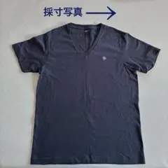 POLO グンゼ　ネイビーTシャツ　 Vネック　濃紺　Mのサムネイル