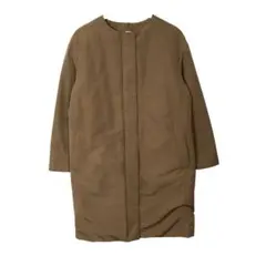 ユニクロ　レディースハイブリッドダウンコクーンコート　フルジップ　スナップボタン