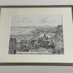 渡辺あきお アルザス地方の古村 額装品 - メルカリ