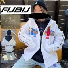 FUBU プラチナムフブ　刺繍デザイン　スウェット　パーカー　希少デザイン古着.