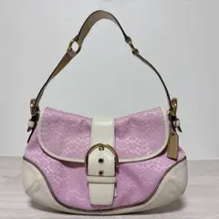 ✨美品✨Coach ソーホー ワンショルダーバッグ シグネチャー ピンク ロゴ