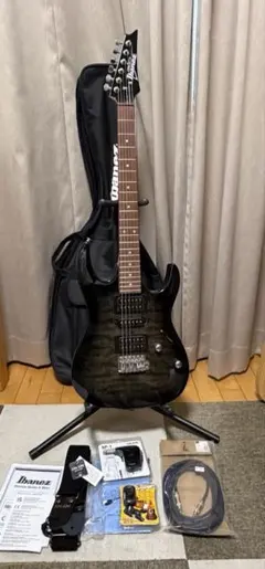 Ibanez Gio HSH エレキギター トラ杢ネック 調整済 新品弦 メタル