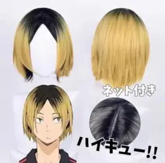 ハイキュー!! 孤爪研磨 こづめけんま ウィッグ 高品質 毛量しっかり◎毛質◎