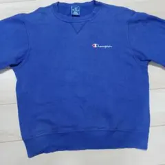 USA チャンピオン リバースウィーブ80's 刺繍タグ 無地 ブルー