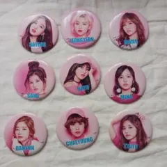 TWICE メンバー 缶バッチ セット