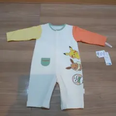 モンポケ　ロンパース　80cm　ピカチュウ　イーブイ　モクロー