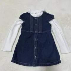 コムサ　コムサフォセット　デニムワンピース　タートルニットセット