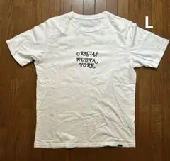 Johnbull トップス Tシャツ ホワイト 白 ロゴ プリント Lサイズのサムネイル