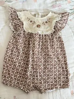 花柄フリルワンピース 95cm以下