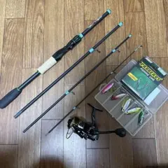 【新品未使用】1.8mパックロッド＆3000番リール　PELINE付きのサムネイル