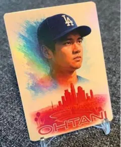 大谷翔平 CITY SKYLINES トレーディングカード 〜レインボー加工〜