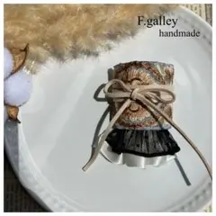 ハンドメイド♡インド刺繍リボン　ポニーフック　ヘアカフ　人気　オススメ　可愛い