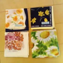 【新品・未使用品】花柄ハンカチセット