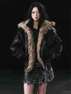 fur collar puffer jacket