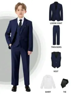 ネイビー フォーマルスーツ 五点セット