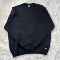 【美品】90s USA製 前V ラッセルアスレティック スウェット L ブラック