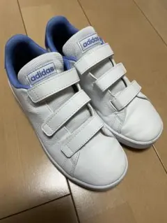 アディダス ベルクロスニーカー ホワイト 21.5cm SGC 753002