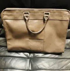 COMME CA ISM ブラウン ビジネスバッグ