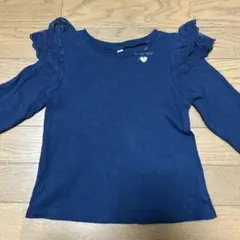 any FAM 子供長袖カットソー　両肩レースデザイン