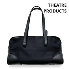 【美品】 THEATRE PRODUCTS ハンドバッグ ブラック ナイロン