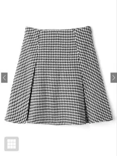 GRL グレイル インパン 裏地付き 千鳥柄 フレア ミニ スカート mei25