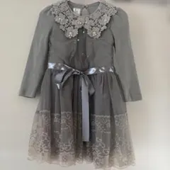 キッズ フォーマルドレス レース パール装飾