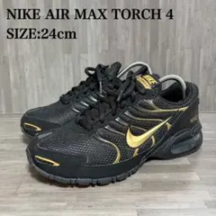 ナイキ スニーカー エア マックス トーチ 4 24cm ブラック ゴールド