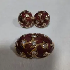 ヴィンテージAVONブローチイヤリングセット