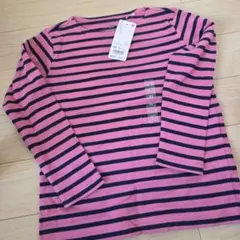 UNIQLO KIDS ボーダーボートネックT 120cm