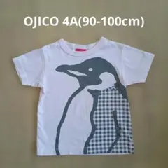 OJICO ペンギン柄 Tシャツ ピンク 4A 90-100cmのサムネイル