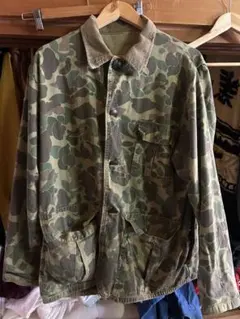 迷彩 ミリタリージャケット コーデュロイ襟　カバーオール