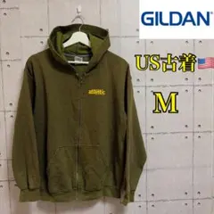 【アメリカ古着】GILDAN Heavy Blend パーカー M オリーブ