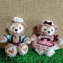 【ディズニー】ダッフィー ＆シェリーメイ　ぬいぐるみストラップセット