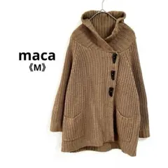 1612 マカ ニットカーディガン 羽織り トグル ポケット カジュアル 《M》
