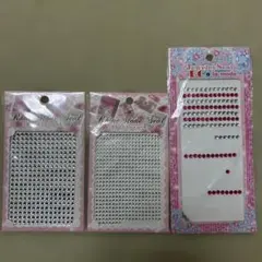 ラインストーンシール 3パック