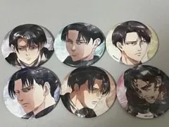 進撃の巨人 キャラバッジコレクション 第3弾 リヴァイ Art-pic6個セット