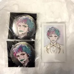 ジョー・力一 にじさんじ 缶バッジ チェキ風カードにじフェス シンフォニア