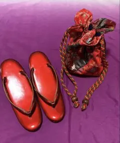 和装 レディース 草履＆バッグセット 【訳あり】