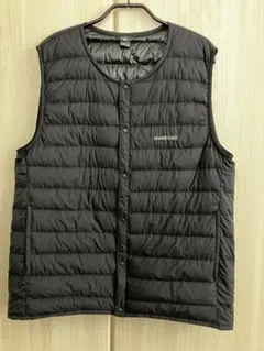 モンベル スペリオダウンラウンドネック ベスト Lサイズ ブラック